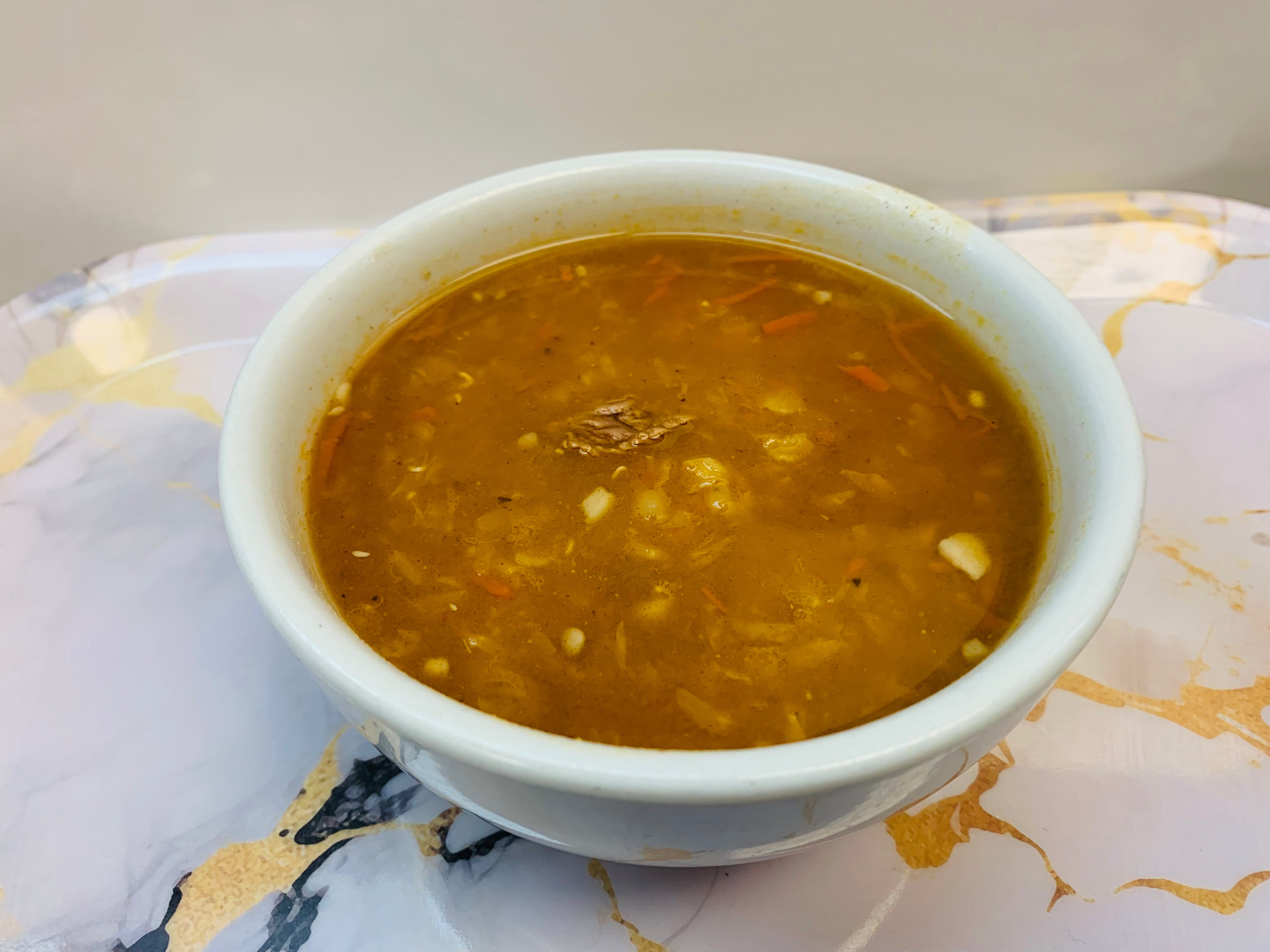 Soupe bœuf, lentilles et carottes