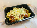 Rigatoni à la viande gratiné