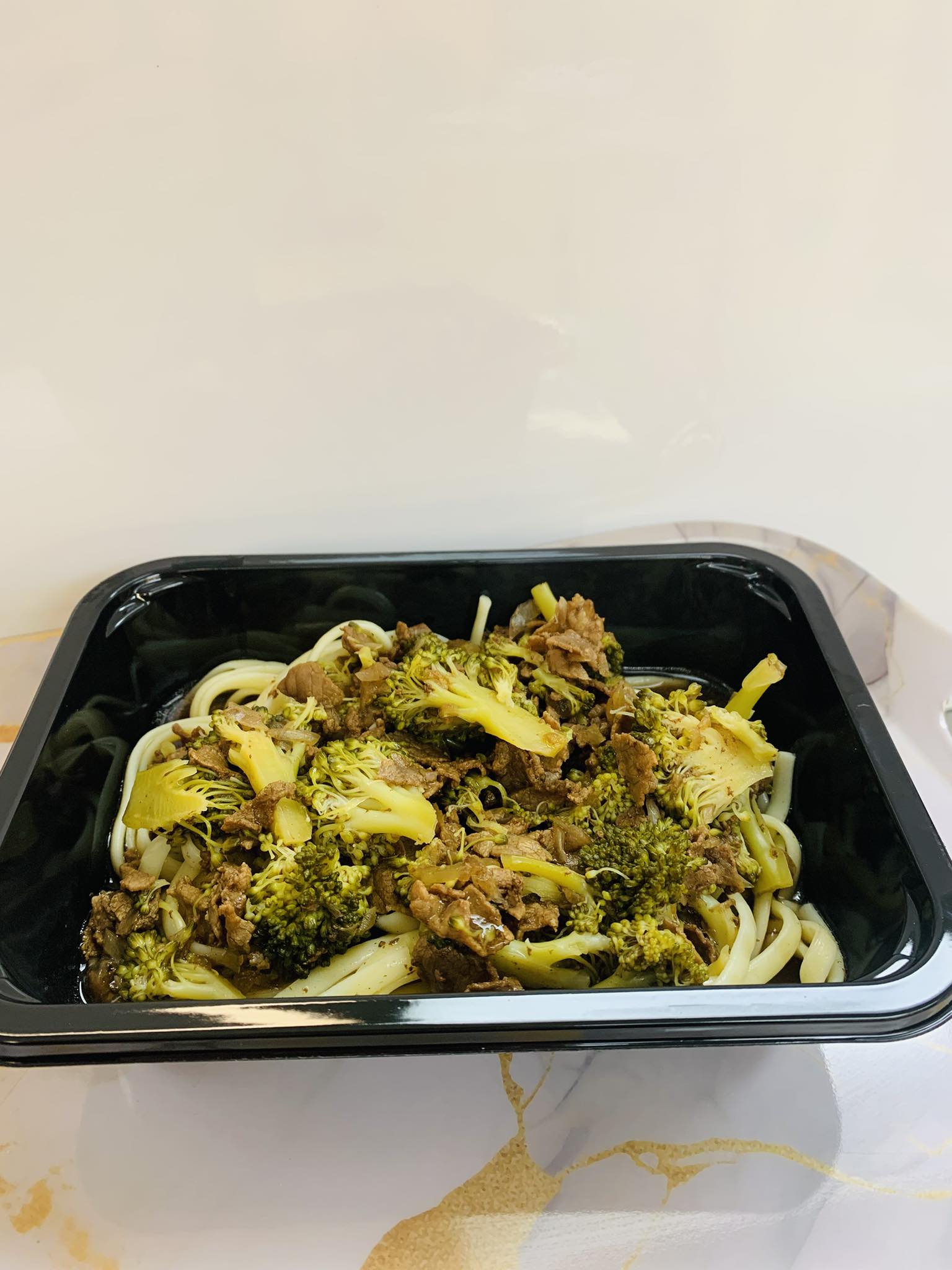 Linguine boeuf et brocoli